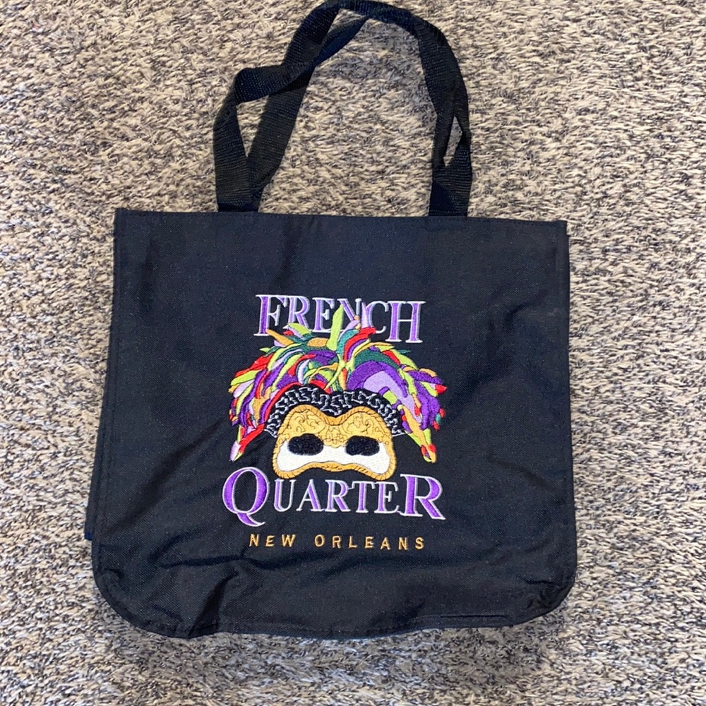Black French Quarter small tote bag